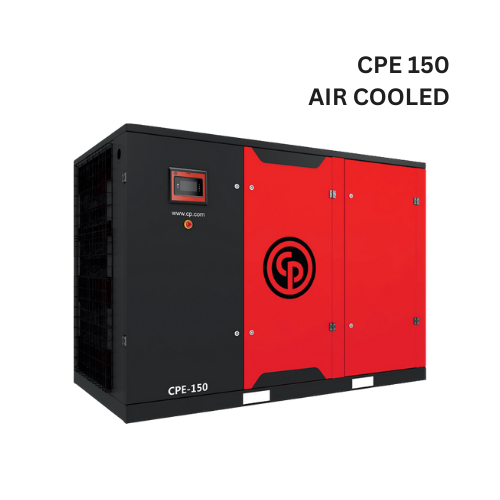 Máy nén khí trục vít Chicago 110kW, model CPE 150 (làm mát bằng khí)