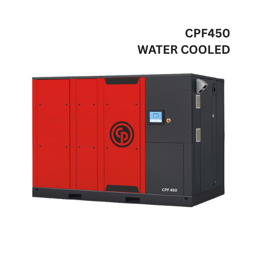 Máy nén khí trục vít Chicago 315kW, model CPF 450 (làm mát bằng nước)