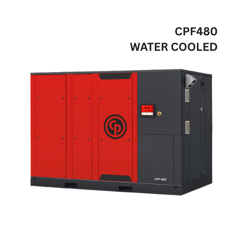 Máy nén khí trục vít Chicago 355kW, model CPF 480 (làm mát bằng nước)