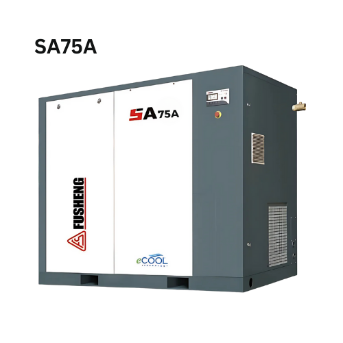 Máy nén khí trục vít Fusheng 100HP, model SA75A