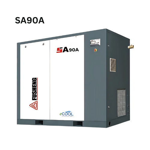 Máy nén khí trục vít Fusheng 125HP, model SA90A
