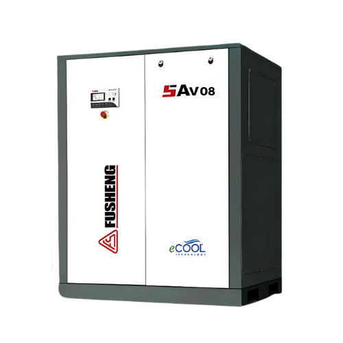 Máy nén khí trục vít biến tần Fusheng 10HP, model SAV08