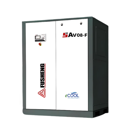 Máy nén khí trục vít biến tần Fusheng 10HP, model SAV08-F