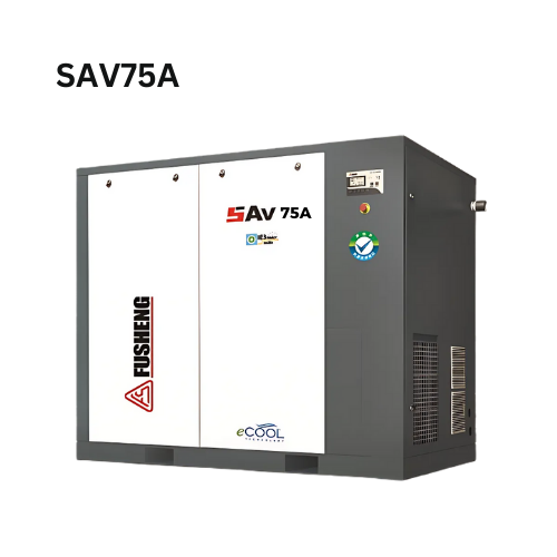 Máy nén khí trục vít biến tần Fusheng 100HP, model SAV75A