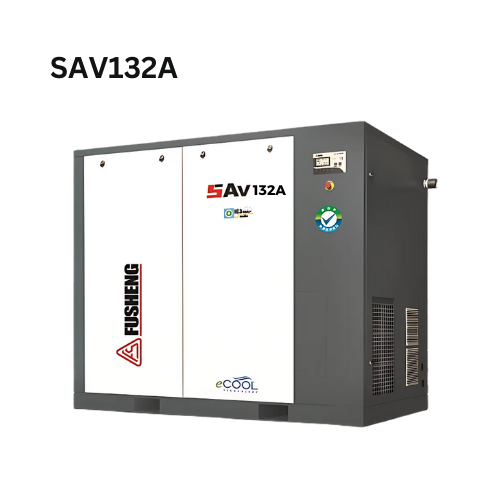 Máy nén khí trục vít biến tần Fusheng 175HP, model SAV132A